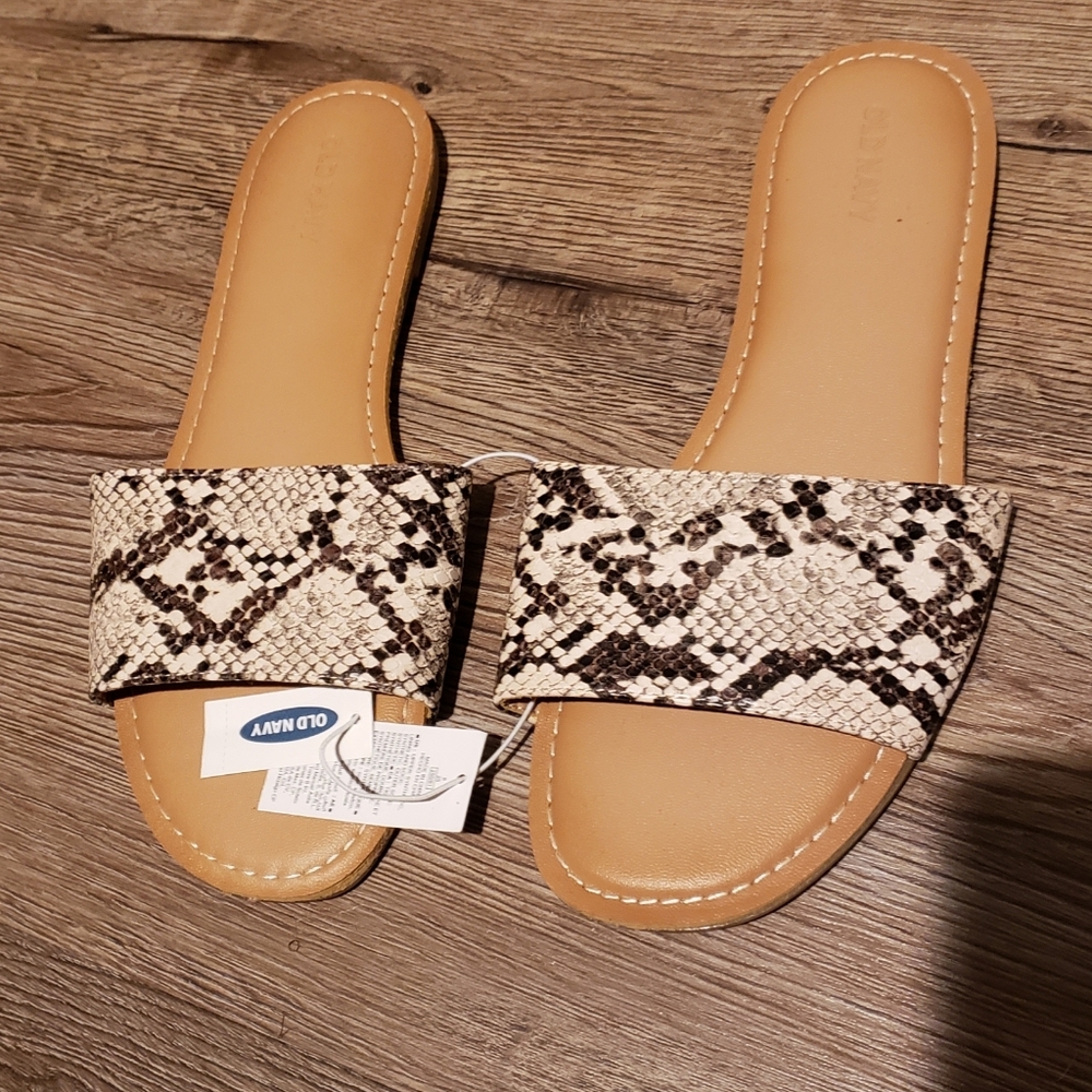 Old Navy snakeskin sandals